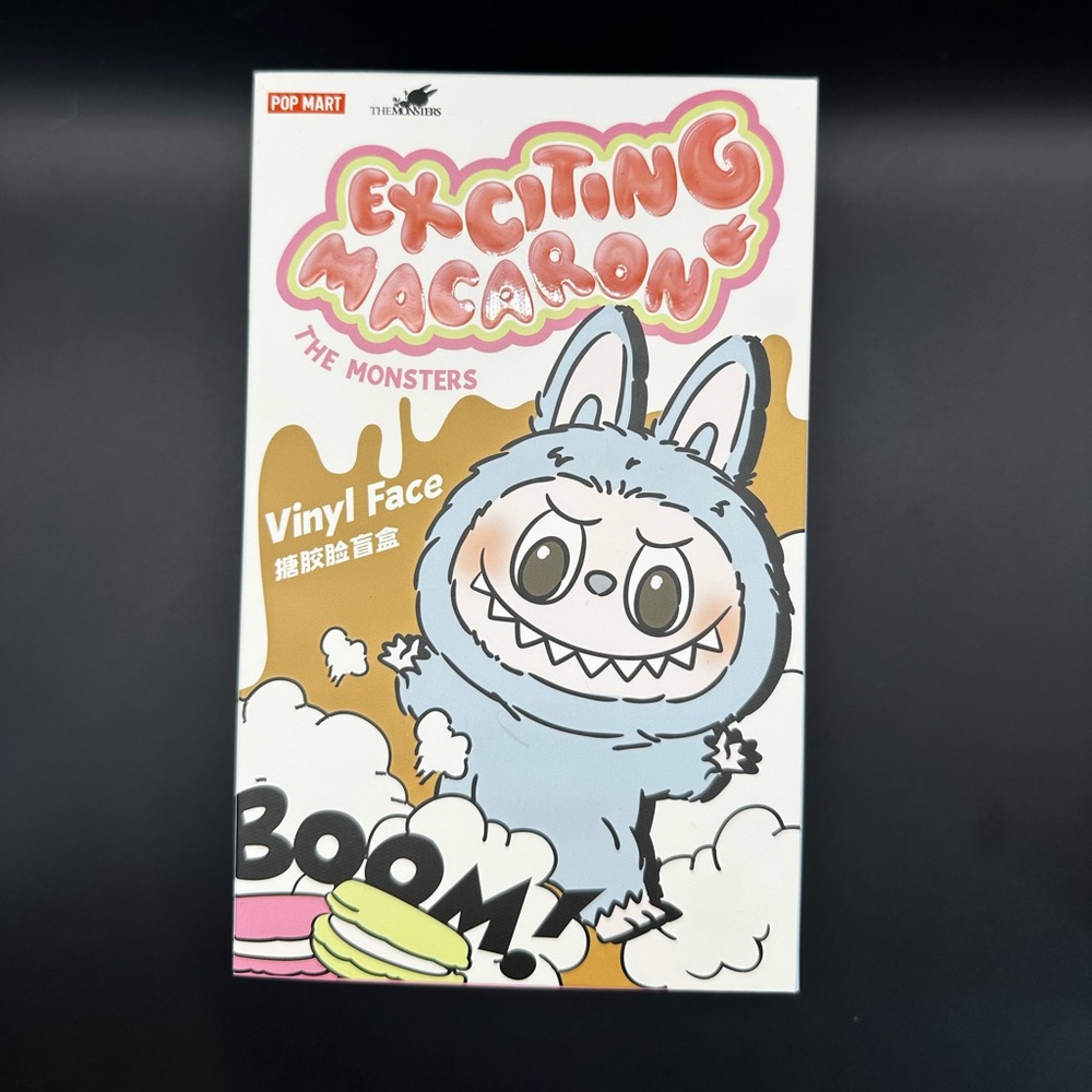 Labubu Exciting Macaron Vinyl Face Plushie - Sesame Bean